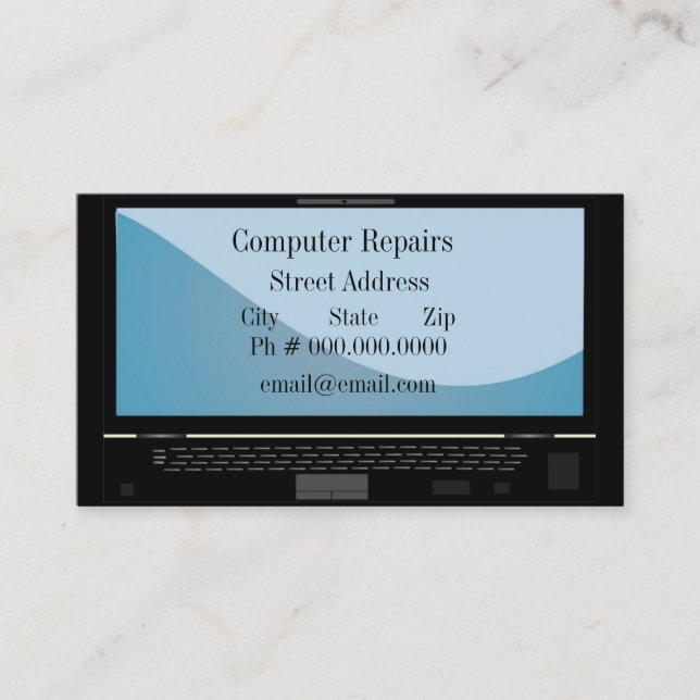 Computer Business Business Card (Front)