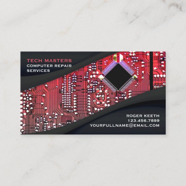 Computer Business Card (Front)