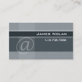 Computer Business Cards Grey Abstract Angle