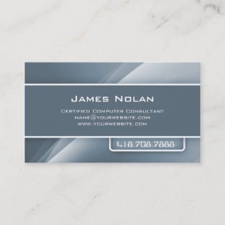 Computer Business Cards Grey Abstract Rays