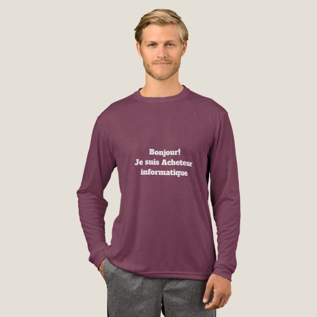 Computer Buyer T-Shirt Tri-Blend Shirt (Full Front)