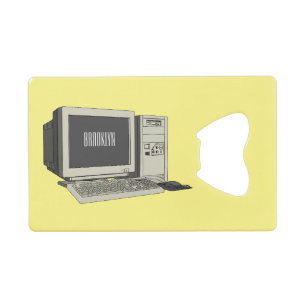 Computer cartoon illustration