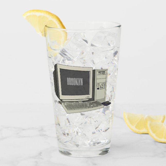 Computer cartoon illustration  glass (Front Ice)