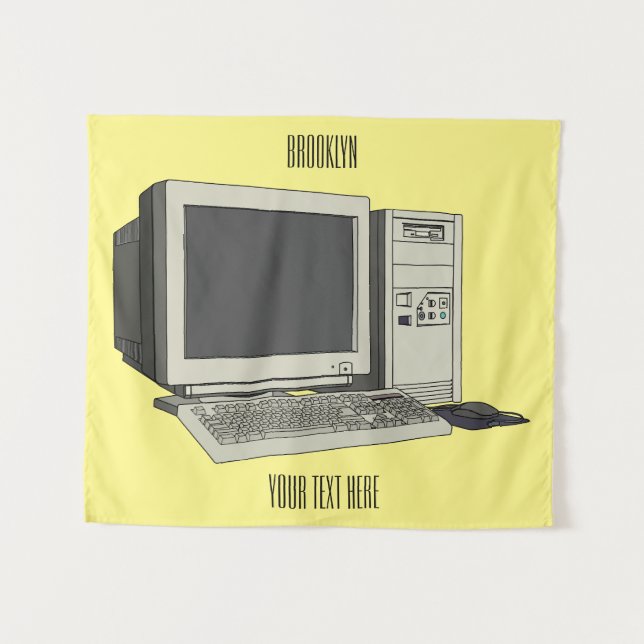 Computer cartoon illustration  tapestry (Front (Horizontal))