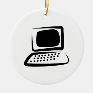 Computer Ceramic Tree Decoration