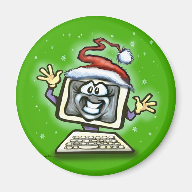 Computer Christmas Magnet (Front)