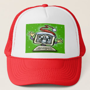 Computer Christmas Trucker Hat