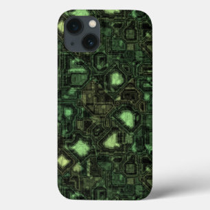 Computer circuit background iPhone 13 case