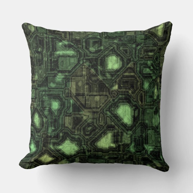 Computer circuit background cushion (Front)