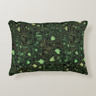Computer circuit background decorative cushion