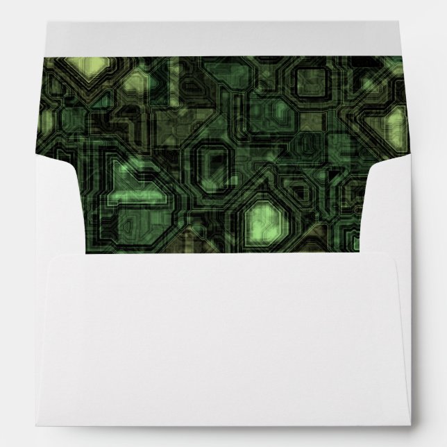 Computer circuit background envelopes (Back (Bottom))