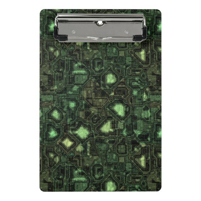 Computer circuit background mini clipboard (Front)