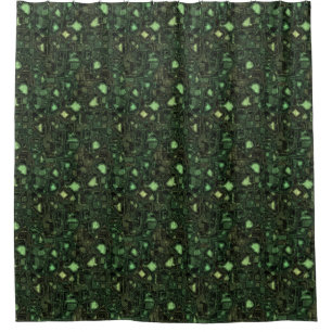 Computer circuit background shower curtain