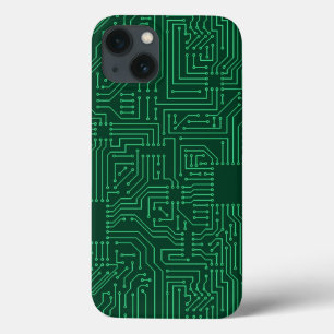 Computer circuit board iPhone 13 case