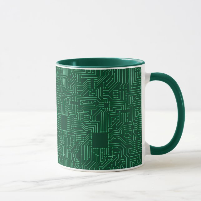 Computer circuit board mug (Right)