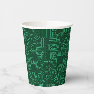 Computer circuit board paper cups