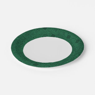 Computer circuit board paper plate