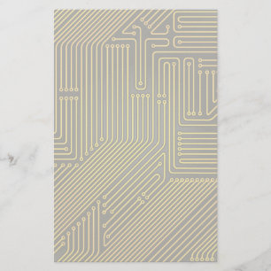 Computer circuit board pattern stationery