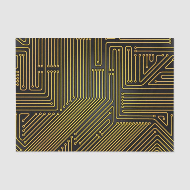 Computer circuit board pattern tissue paper (Front)