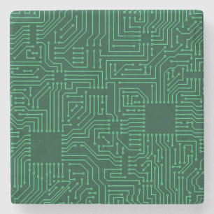 Computer circuit board stone coaster