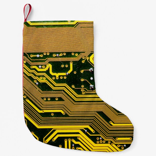 computer circuit boardtelecommunication,abstract,a small christmas stocking (Front)