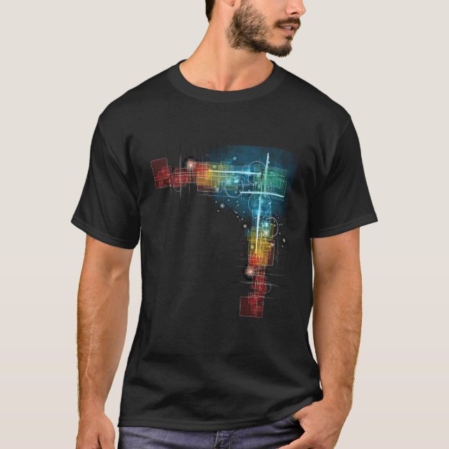 Computer Circuit Engineer Gifts Computer Nerd T-Shirt (Front)