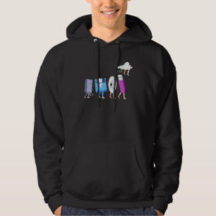 Computer Cloud Evolution Programmer Engineer Devel Hoodie