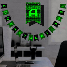 Computer Code Cyber & Tech Team - Own Name or Text