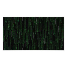 Computer Code falling gaming geek poster artwork