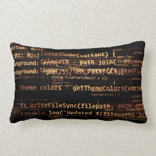 Computer code lumbar cushion