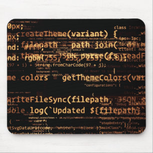 Computer code mouse pad
