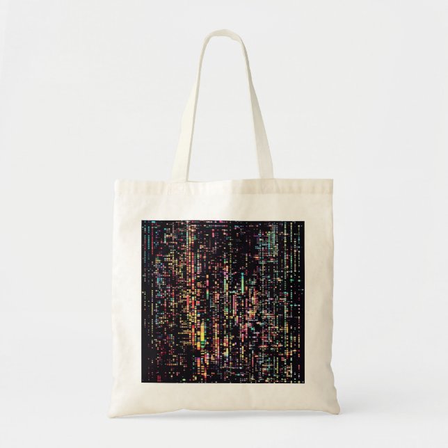 computer code written in smole tote bag (Front)