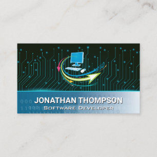 Computer   Coding   Circuit Board Business Card
