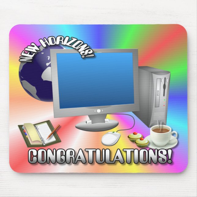 COMPUTER CONGRATS ~ Mousepad (Front)