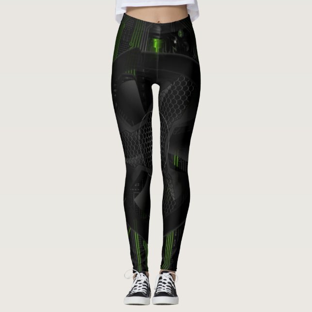 Computer Core - Tech Art  Leggings (Front)