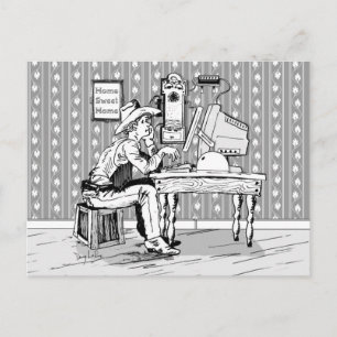 Computer Cowboy Postcard