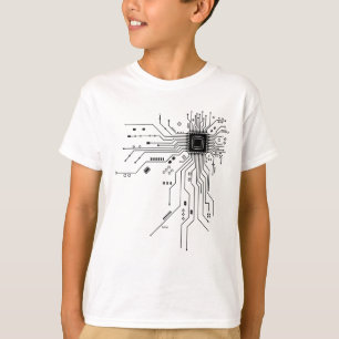 Computer CPU Chip PCB Circuit Design Tech Gift T-Shirt
