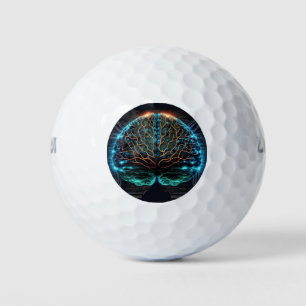 Computer Cyber Brain Golf Balls
