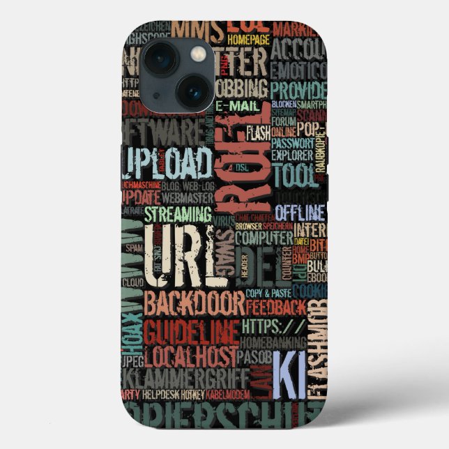 Computer Dictionary in Colours Case-Mate iPhone Case (Back)
