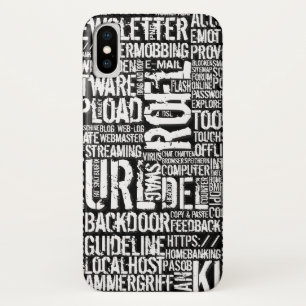 Computer Dictionary monochrome Case-Mate iPhone Case