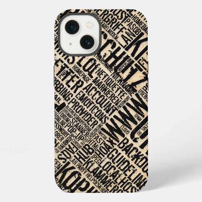 Computer Dictionary - vintage Case-Mate iPhone Cas Case (Back)