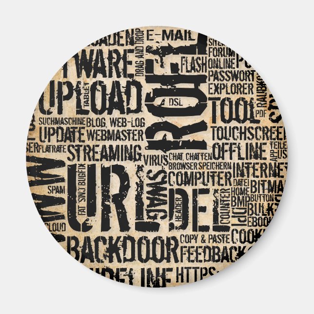 Computer Dictionary - vintage Magnet (Front)