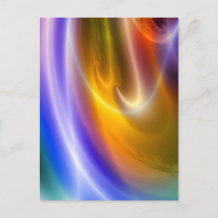 Computer Digital Abstract Postcard