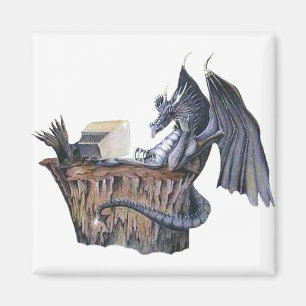 Computer Dragon Magnet