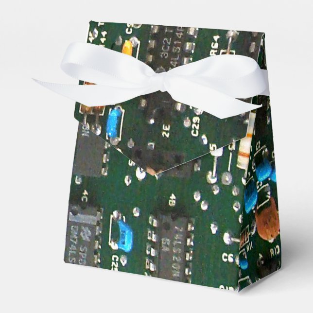 Computer Electronics Printed Circuit Board Favour Box (Front Side)