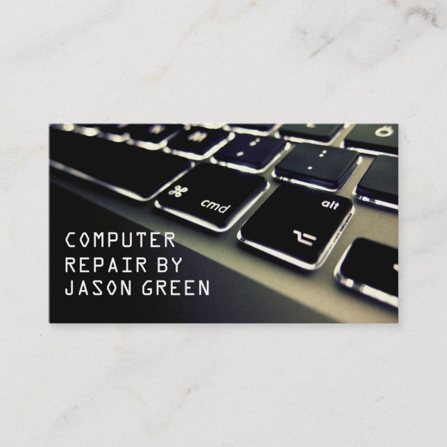 Computer, Electronics Repair Business Card (Front)
