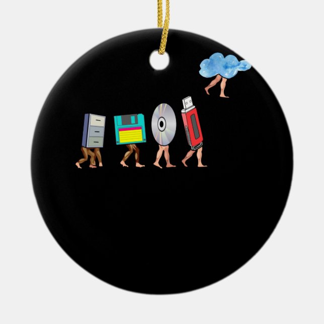 Computer Engineering Definition Geek Programmer Ceramic Tree Decoration (Front)