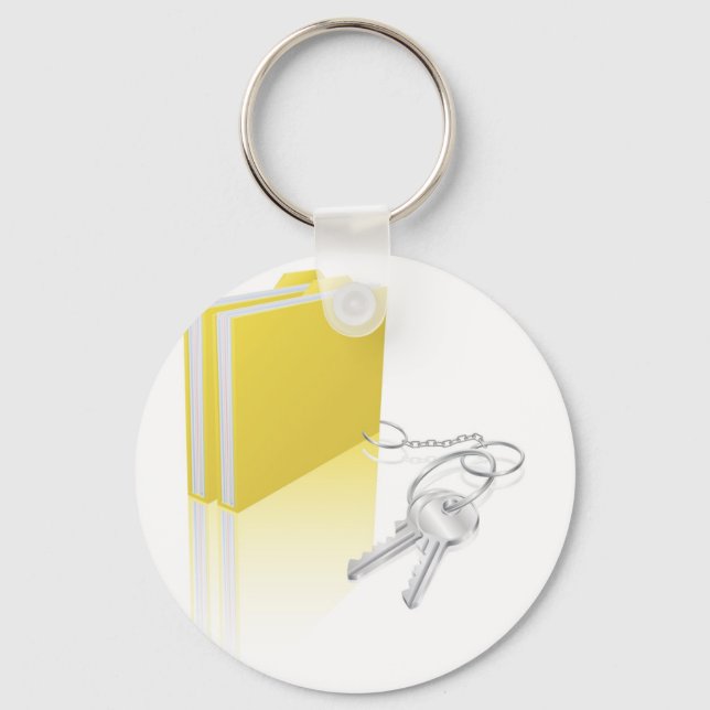 Computer file keys document security concept key ring (Front)