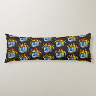 Computer Fire Body Pillow