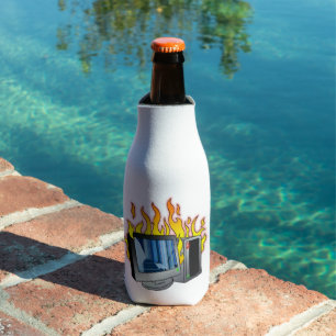 Computer Fire Foam Bottle Cooler